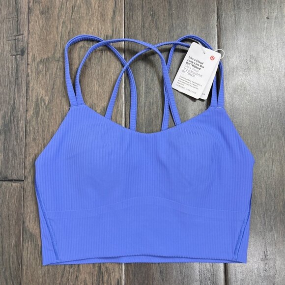 Lululemon NWT Like a Cloud Ribbed Longline Bra B/C Cup Wild Indigo - Picture 3 of 8